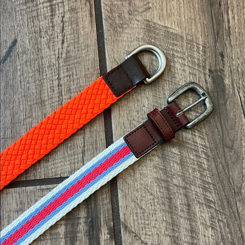 Bright Orange and Multicolor Kids' Belts